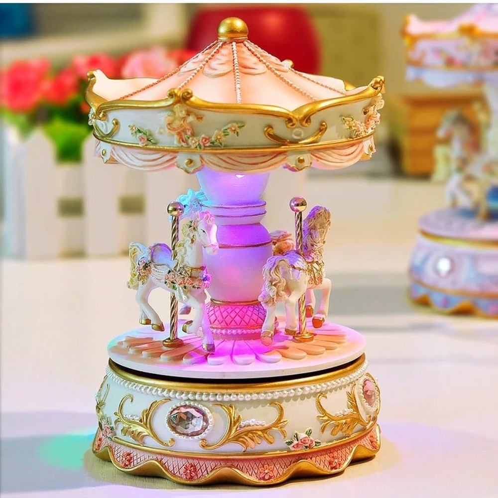 Elegant Carousel Music Box for Kids